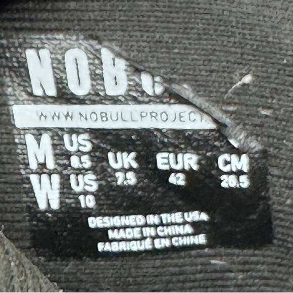NOBULL Superfabric Training Sneakers Mens size 8.5 women\'s size 10